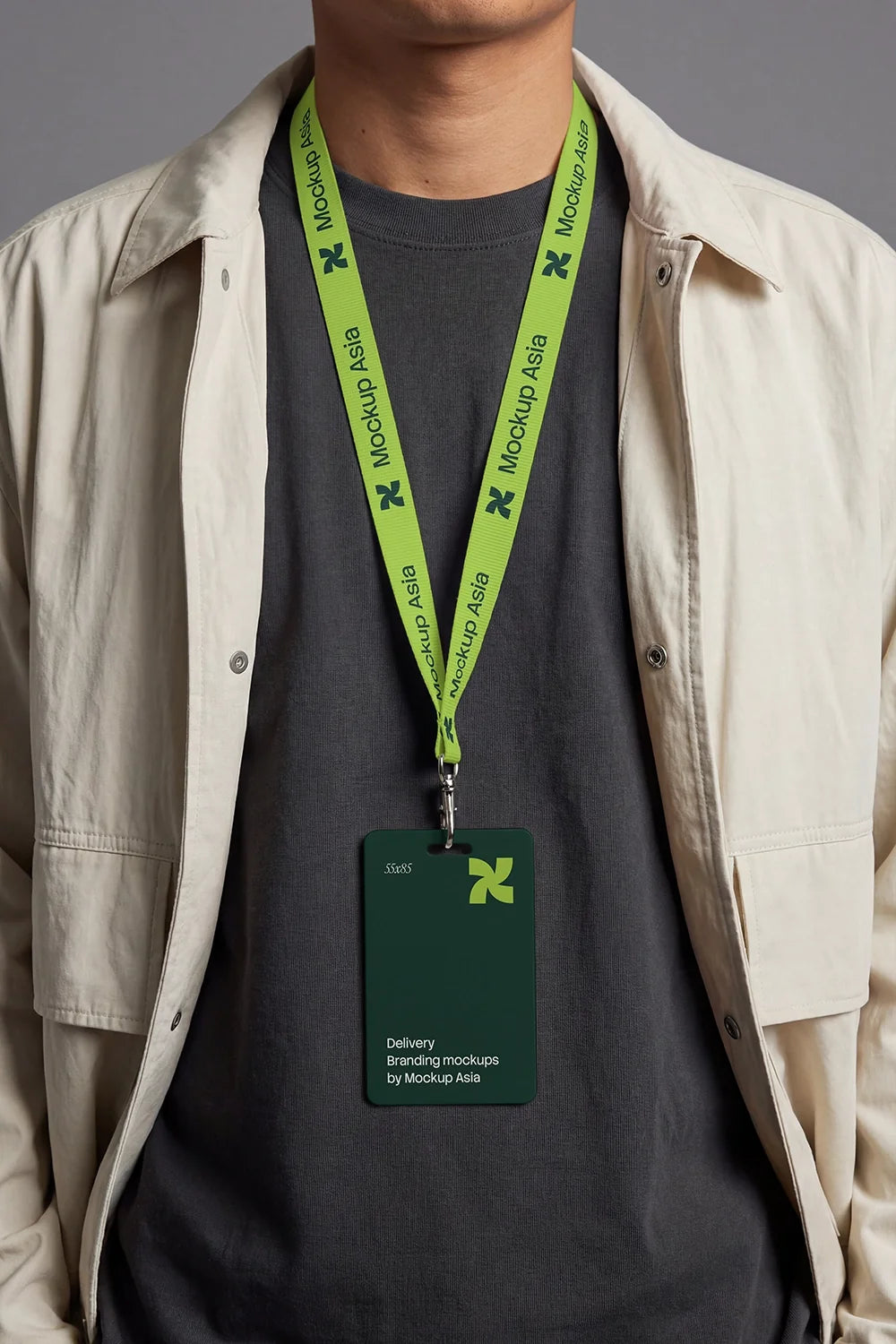 Lanyard & ID Card Mockup