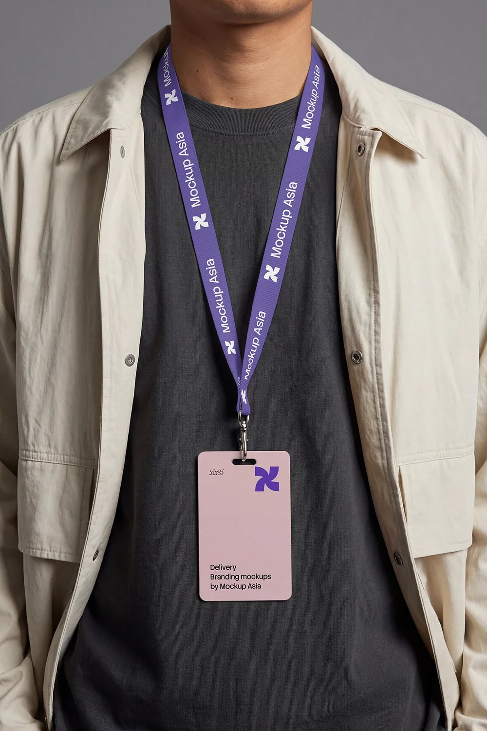 Lanyard & ID Card Mockup