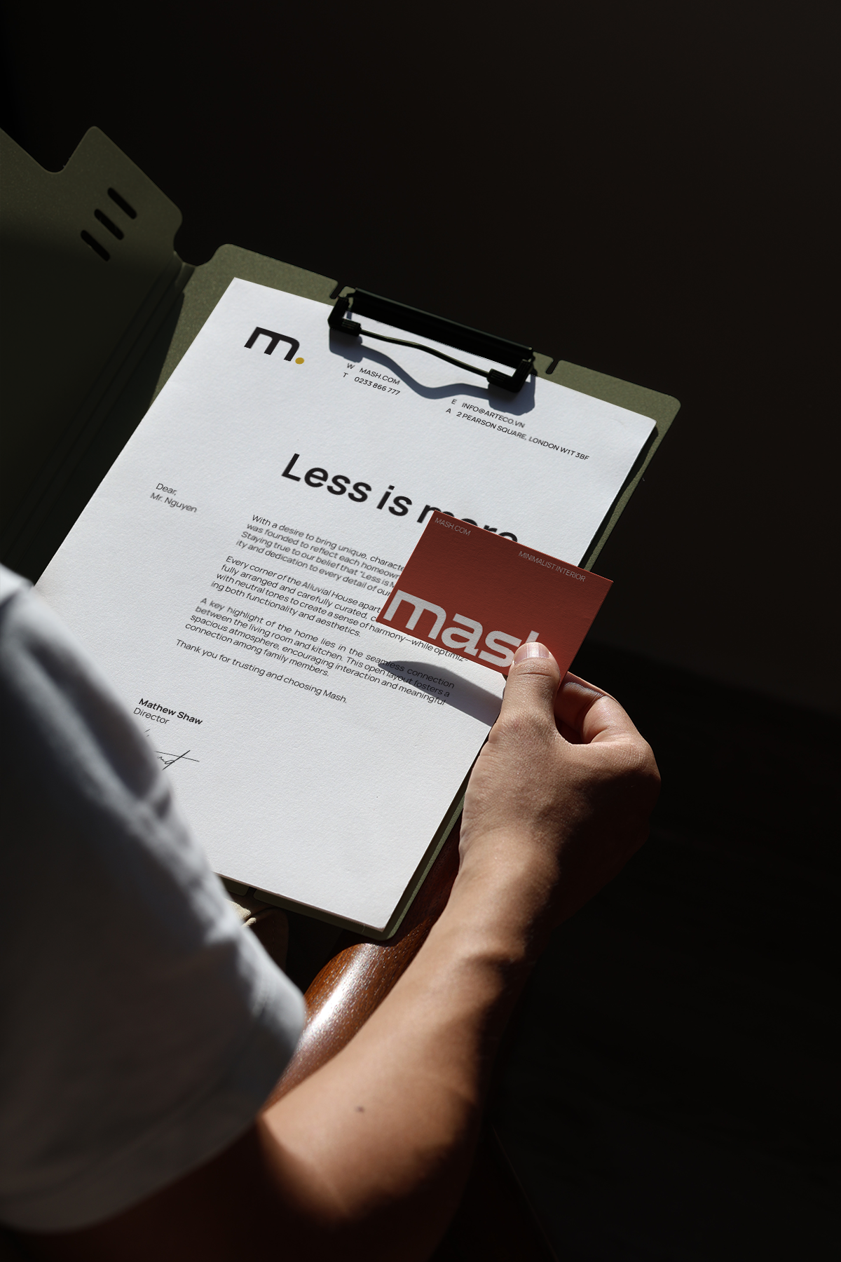 Letter Head, Business card Mockup