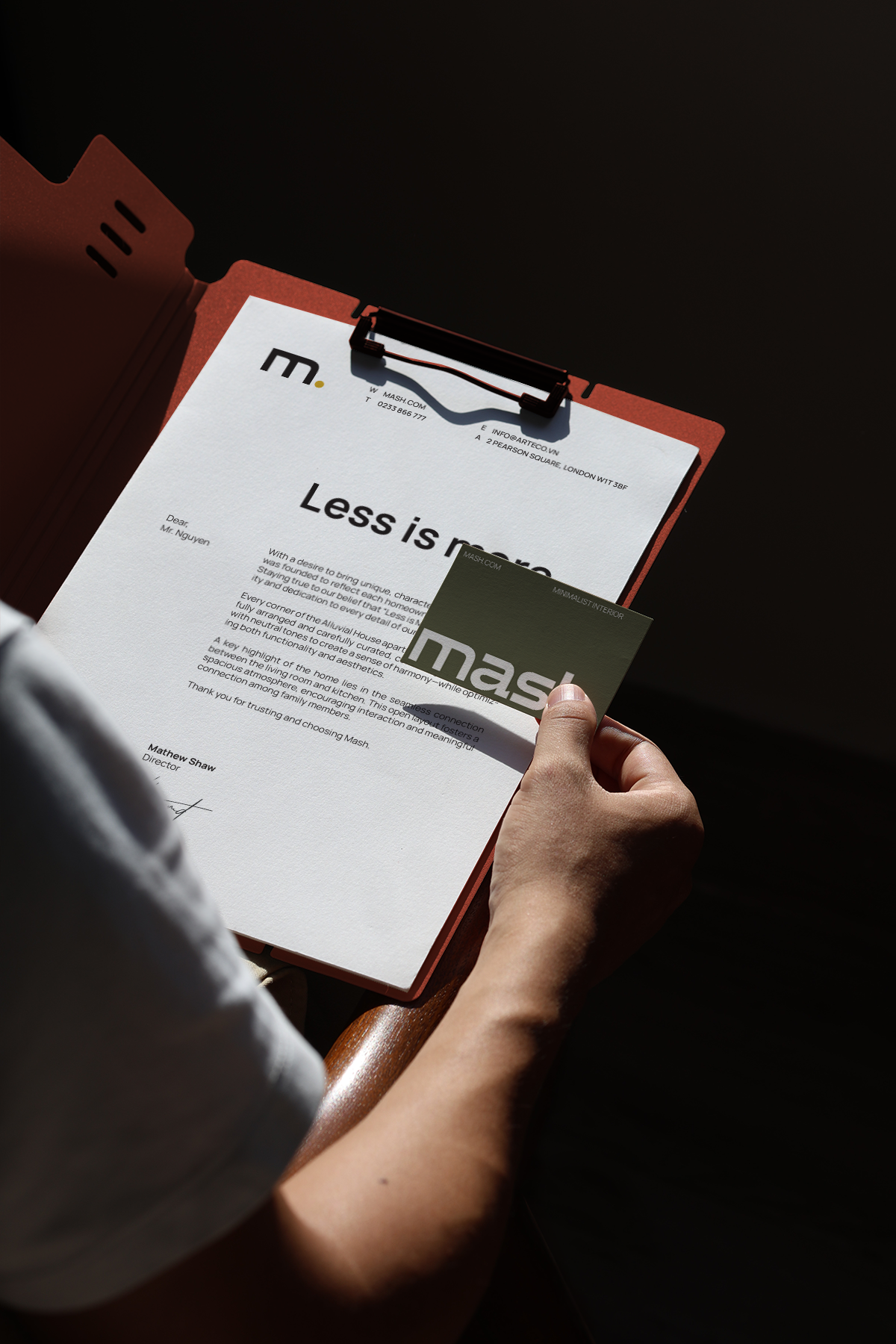 Letter Head, Business card Mockup