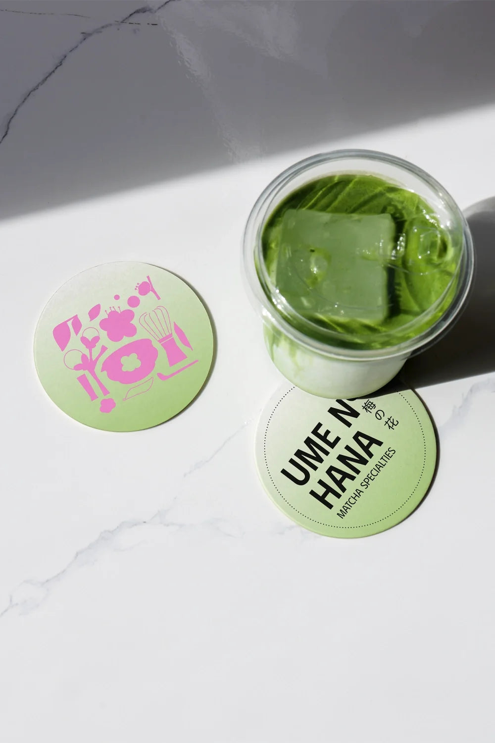 Matcha Coaster Mockup