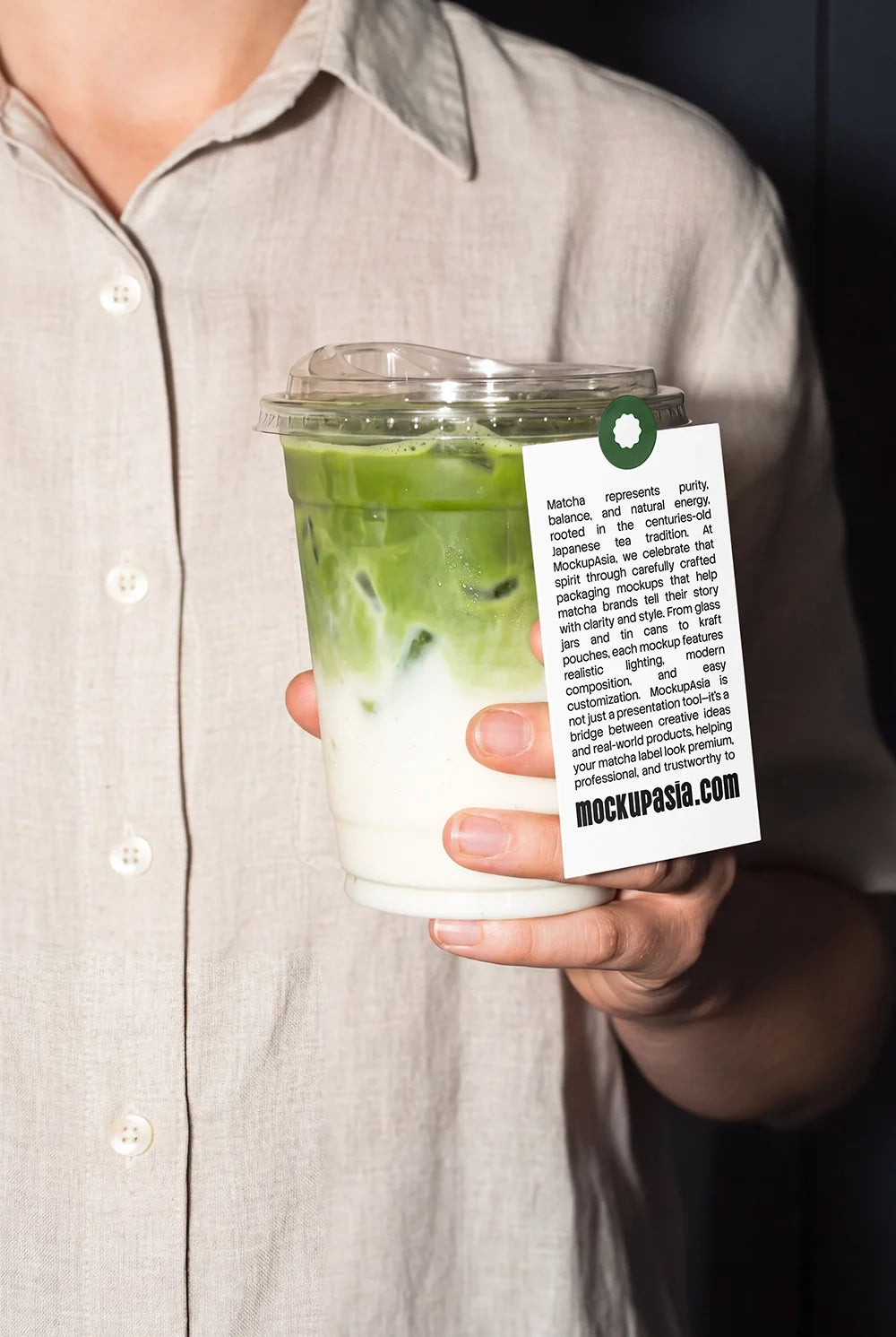 Matcha Latte Cup Mockup -
