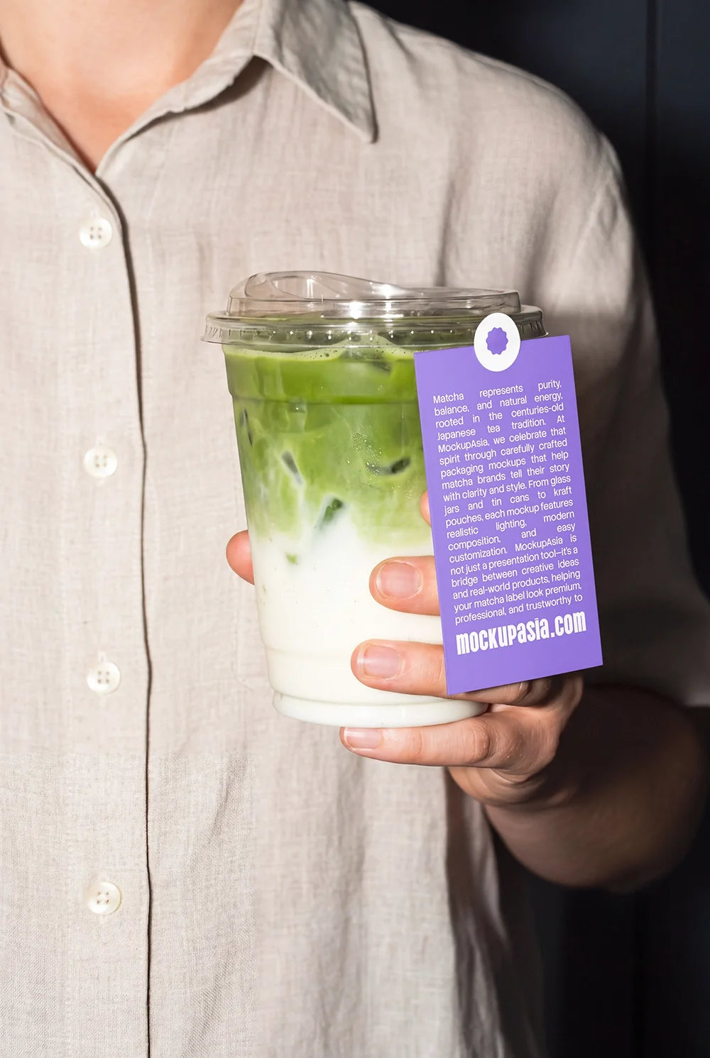Matcha Latte Cup Mockup -