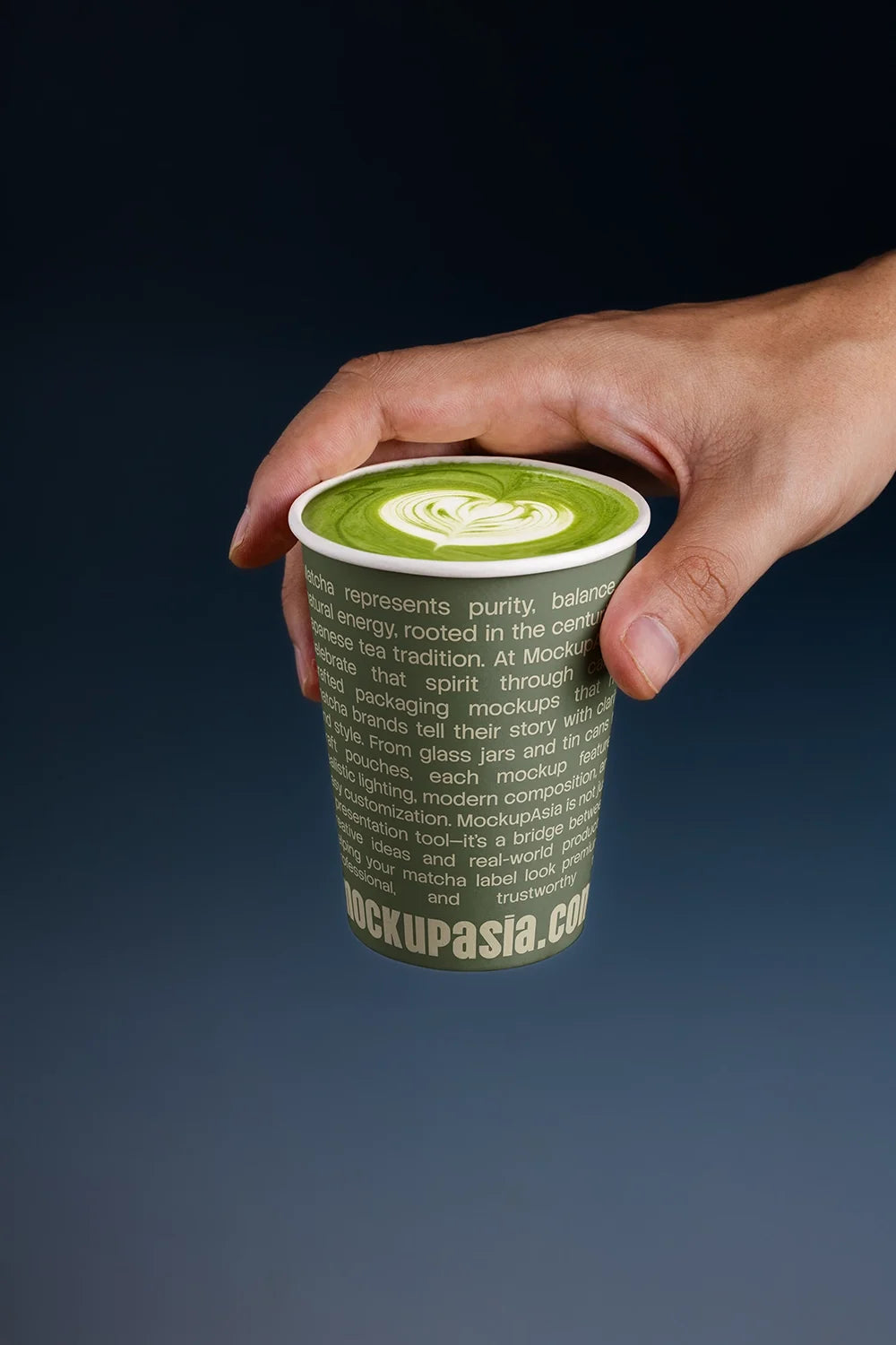 Matcha Paper Cup Mockup