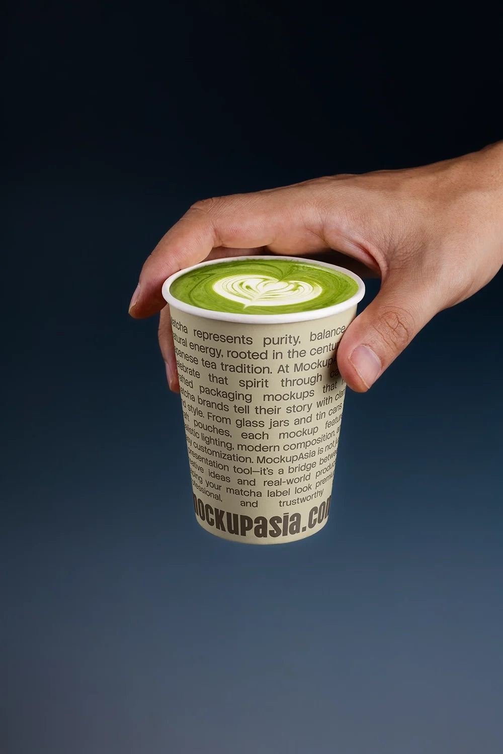 Matcha Paper Cup Mockup