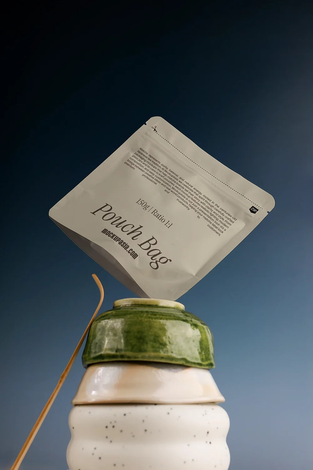 Matcha Pouch Bag Mockup