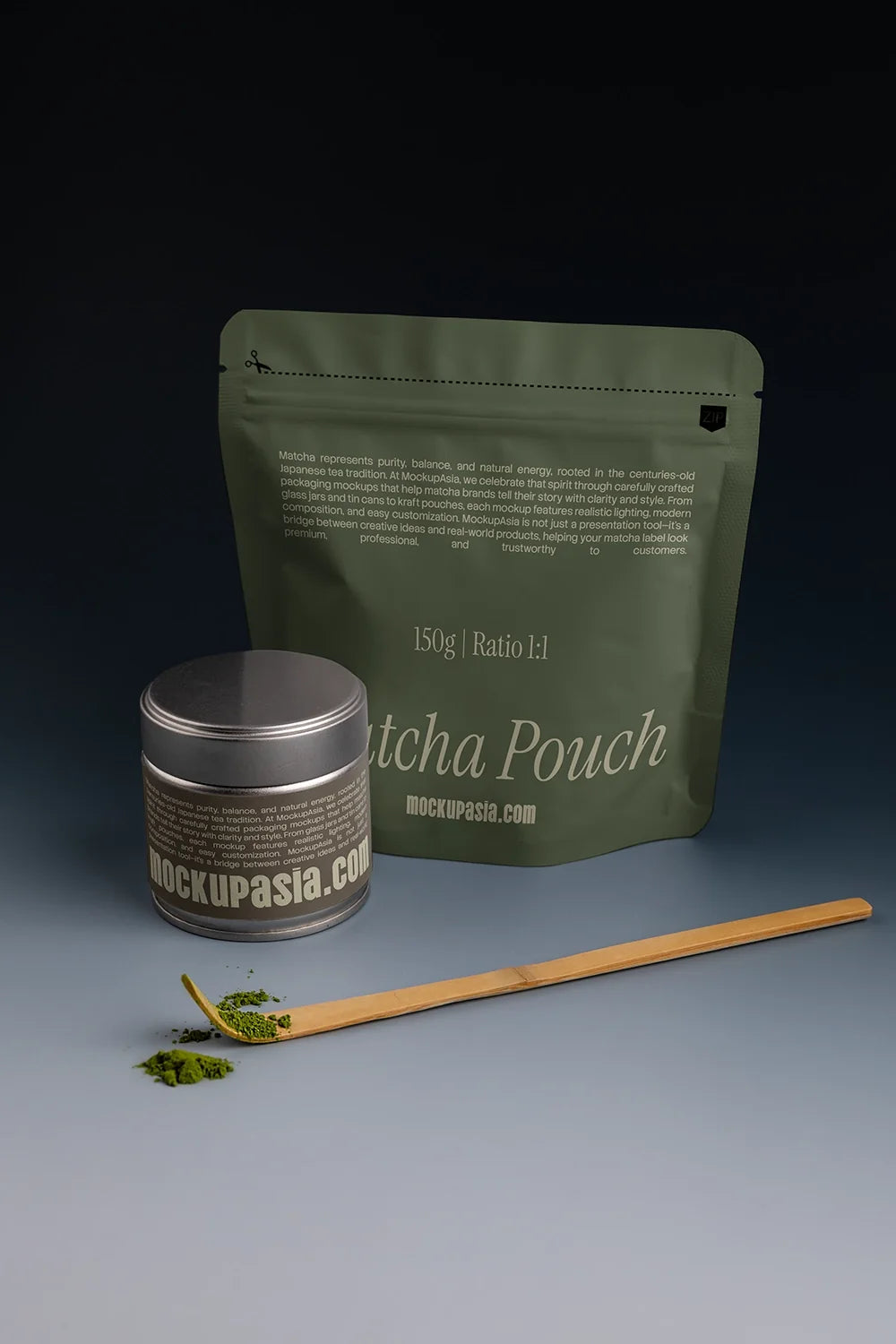 Matcha Pouch Mockup