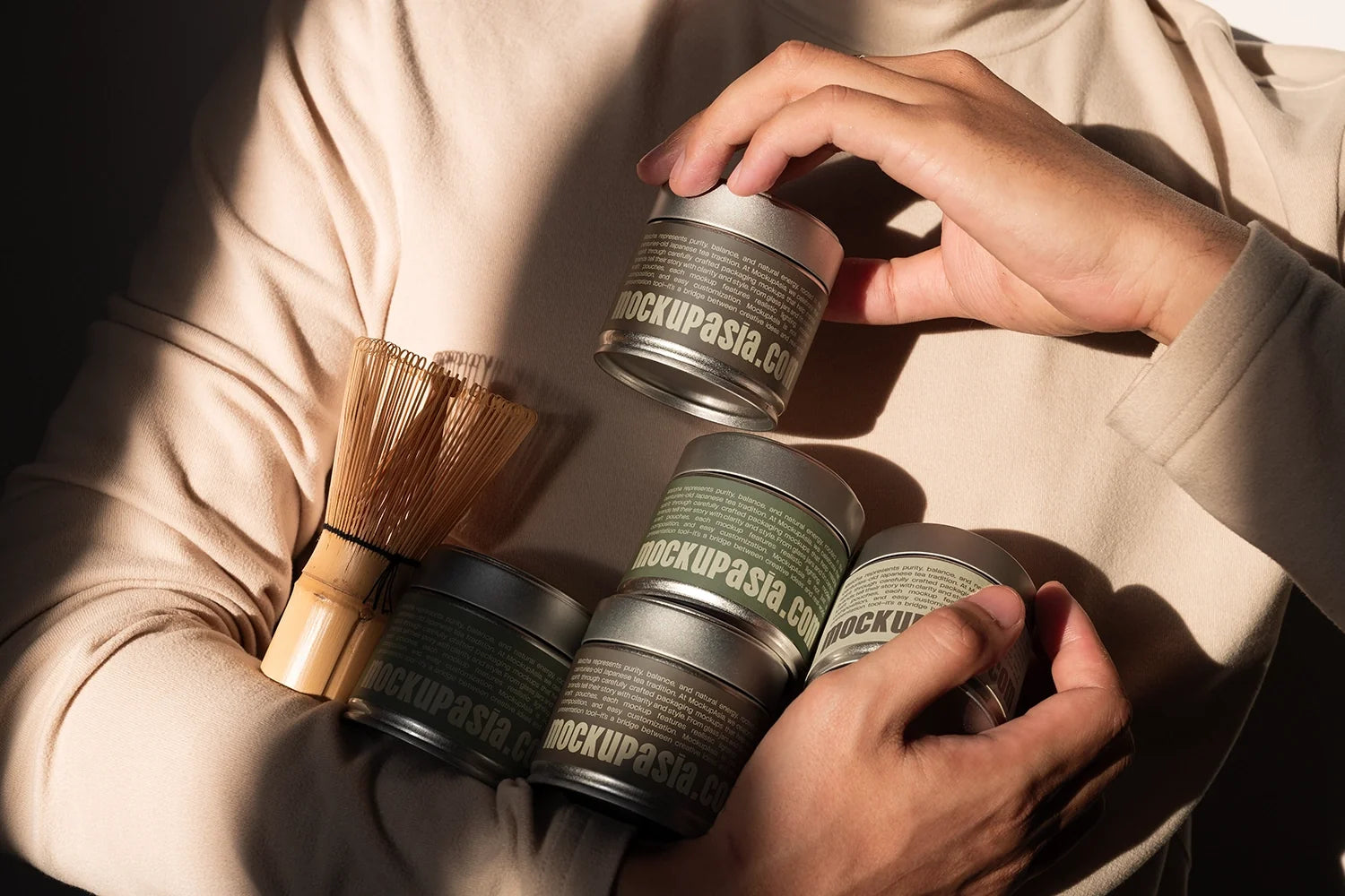 Matcha Tin Can Mockup