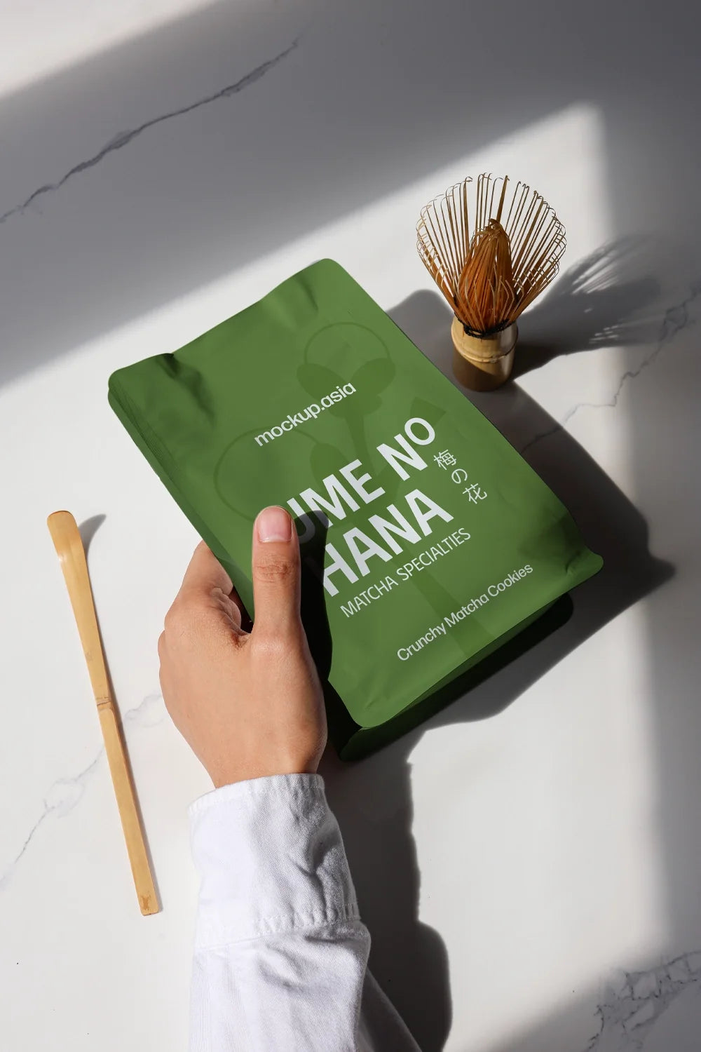Matcha Zipper Bag Mockup