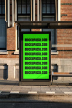 Outdoor Poster Stand Mockup PSD -