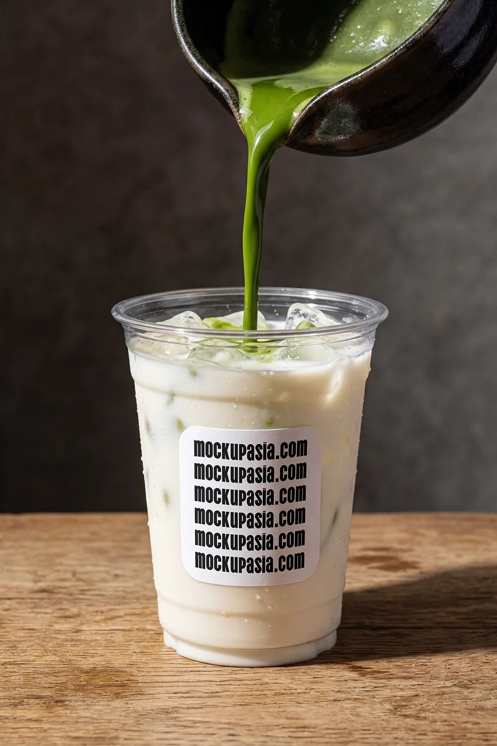 Plastic Cup Label Mockup -