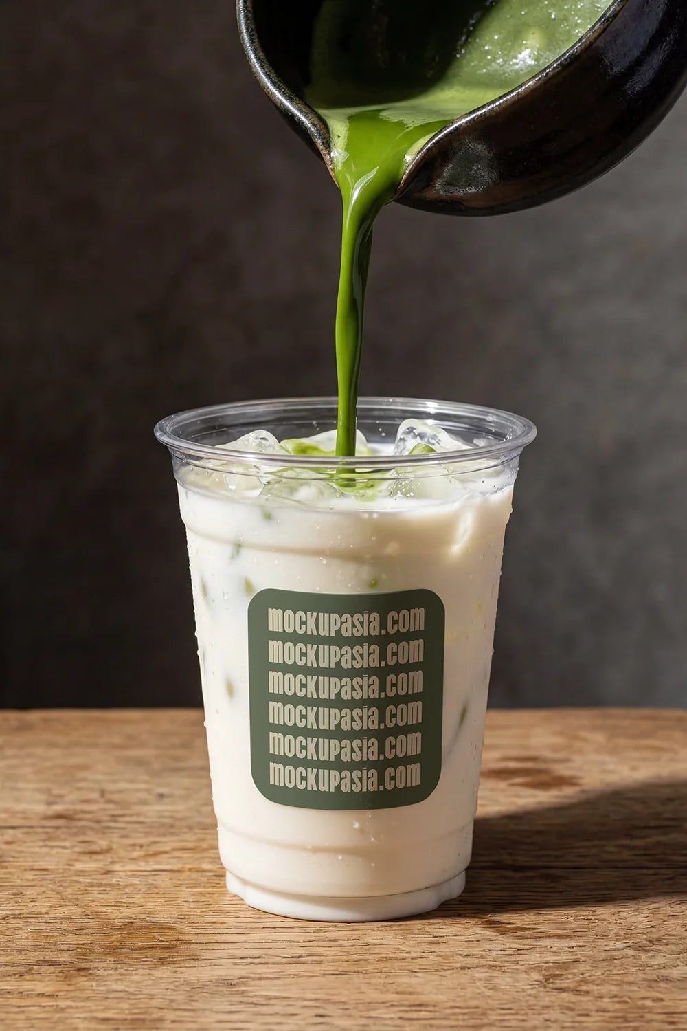 Plastic Cup Label Mockup -