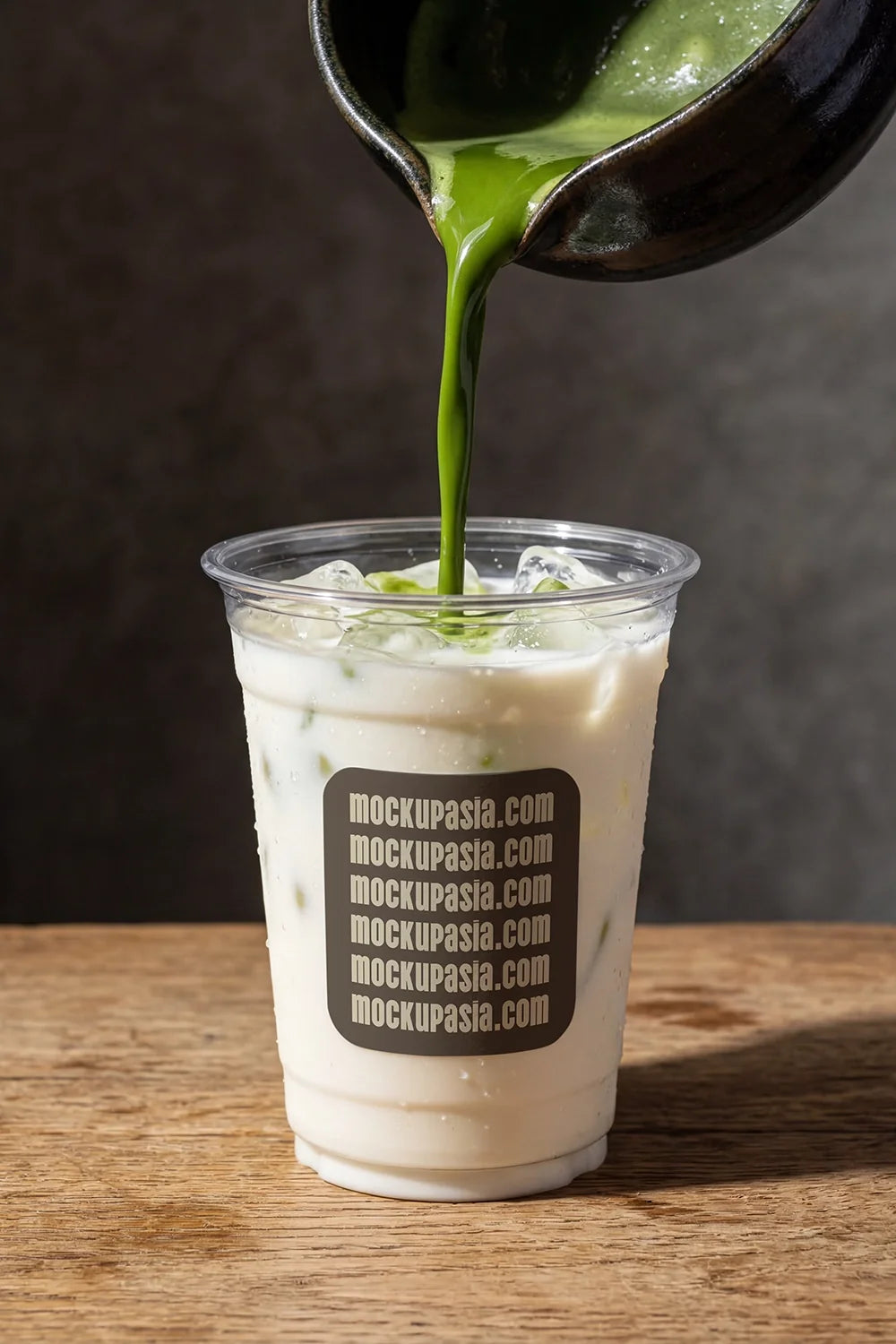 Plastic Cup Label Mockup -