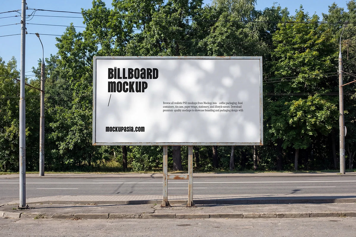 Roadside Billboard Mockup -