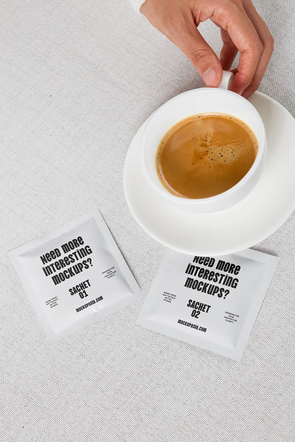 Sachet mockup