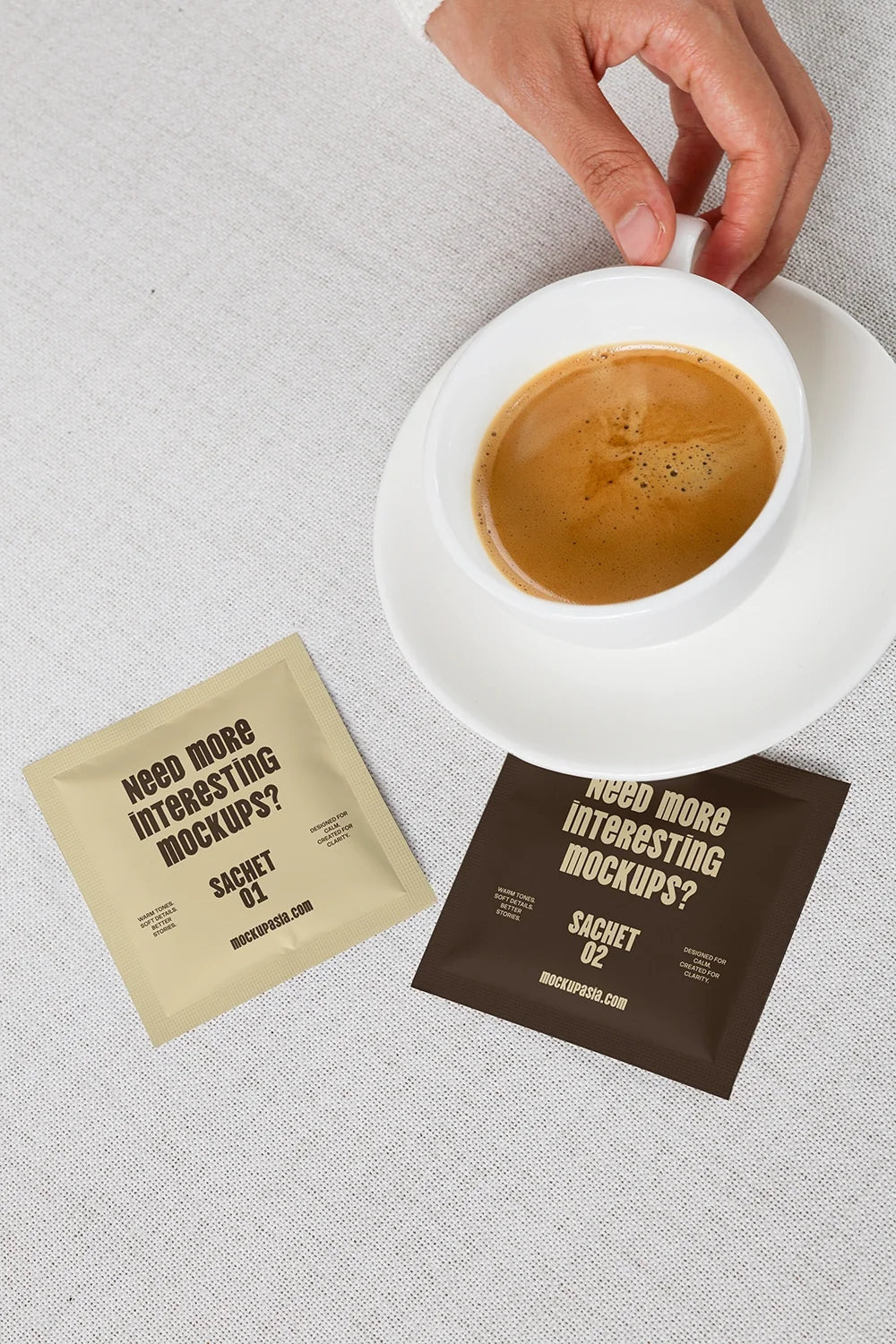 Sachet mockup