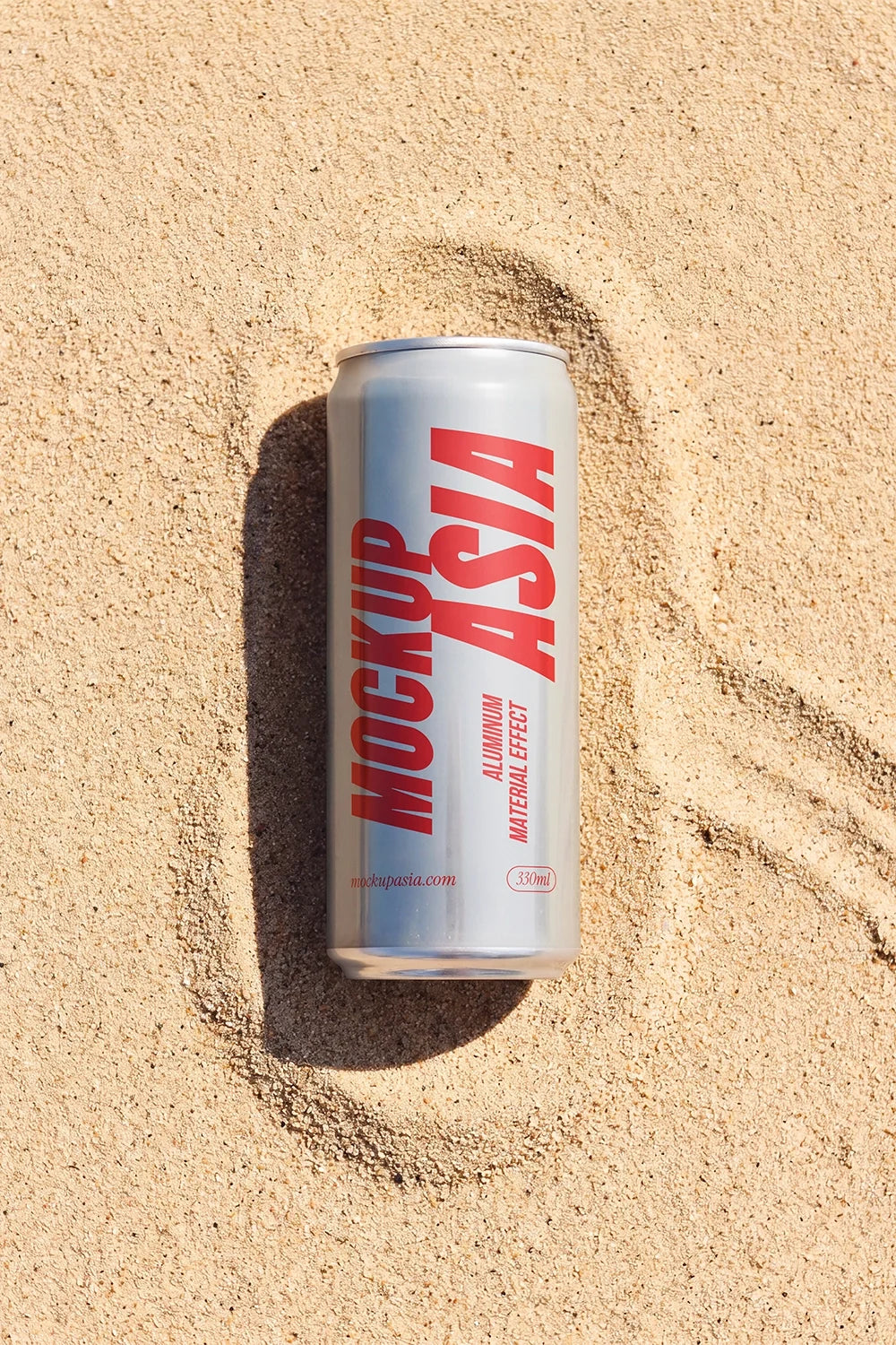 Sleek Can PSD Mockup