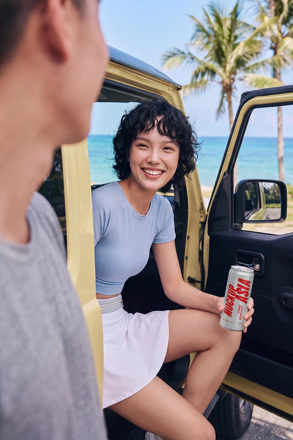 Sleek Can PSD Mockup