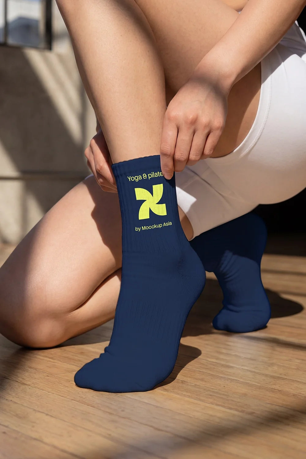 Yoga Sock Mockup