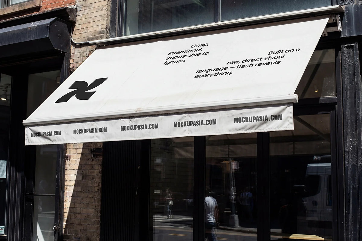 Store Awning Mockup