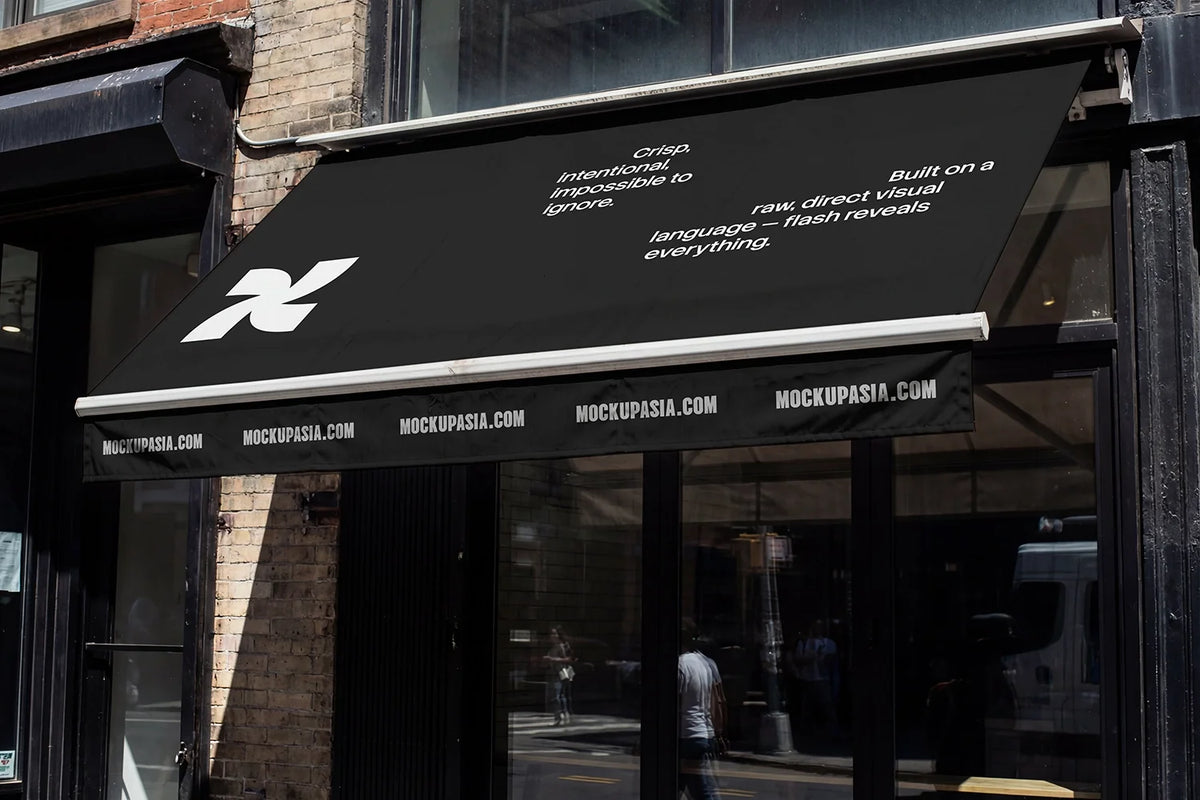 Store Awning Mockup