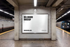 Subway Station Billboard Mockup -
