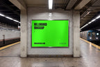 Subway Station Billboard Mockup -