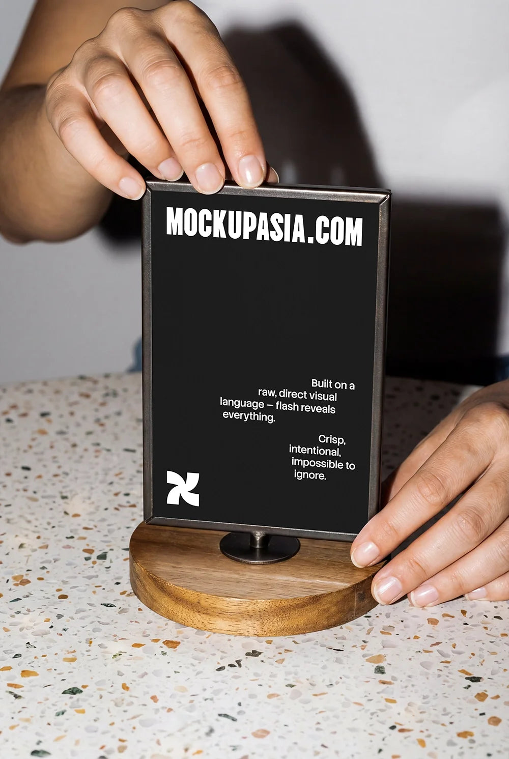 Table Sign Mockup