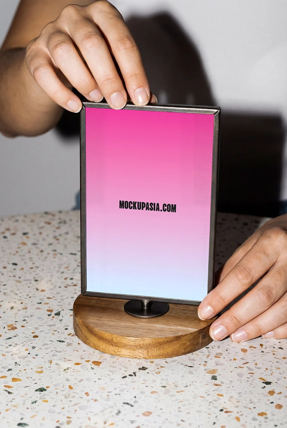 Table Sign Mockup