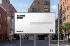 Urban Parking Lot Billboard Mockup –