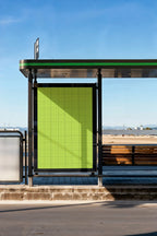 Urban Bus Stop Poster Mockup
