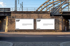 Urban Railway Bridge Billboard Mockup –