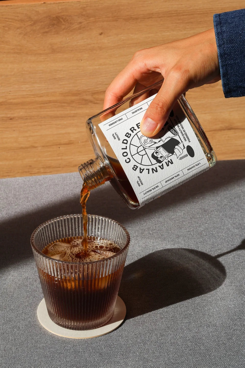 Cold Brew bottle label mockup 05