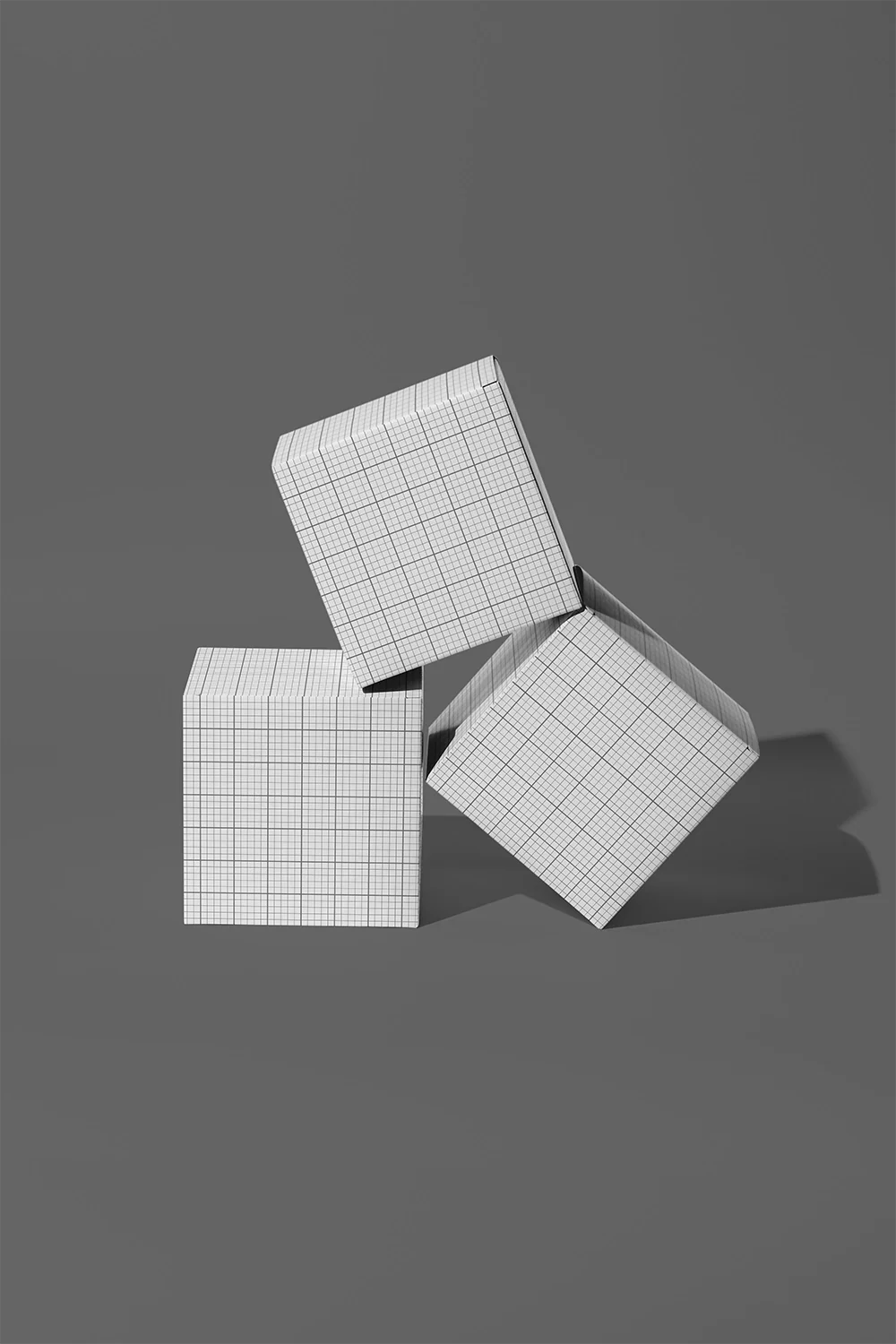 Cube Box Packaging Mockup