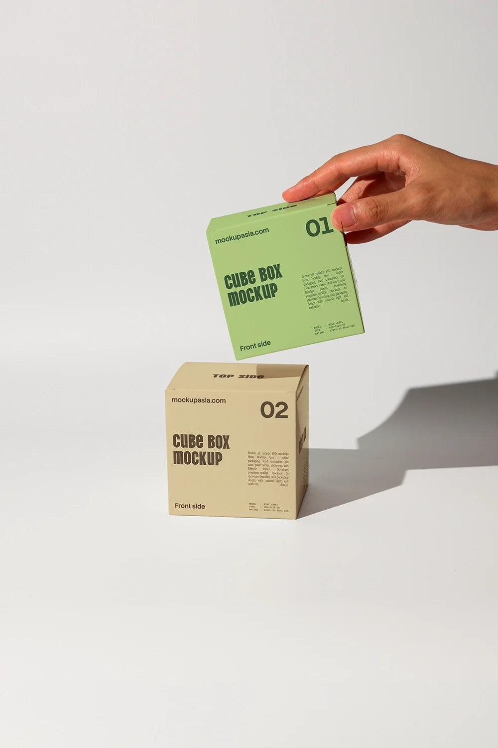 Cube Box Packaging Mockup