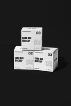 Cube Box Packaging Mockup