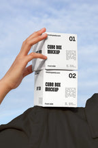 Cube Box Packaging Mockup