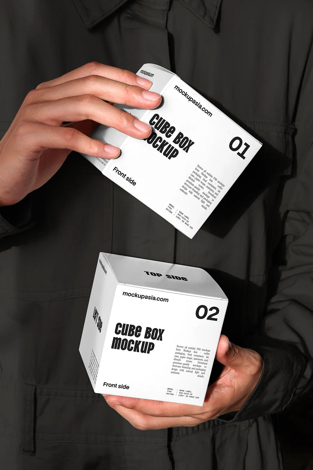 Cube Box Packaging Mockup