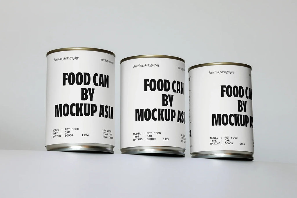 Cat Food Can Mockup