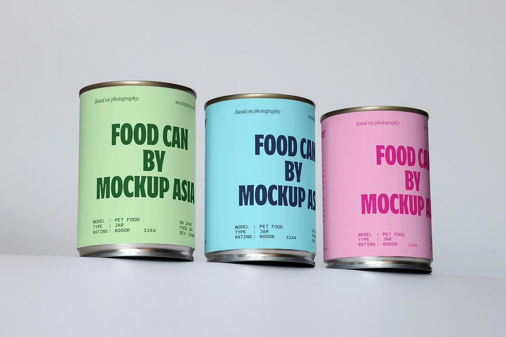 Cat Food Can Mockup