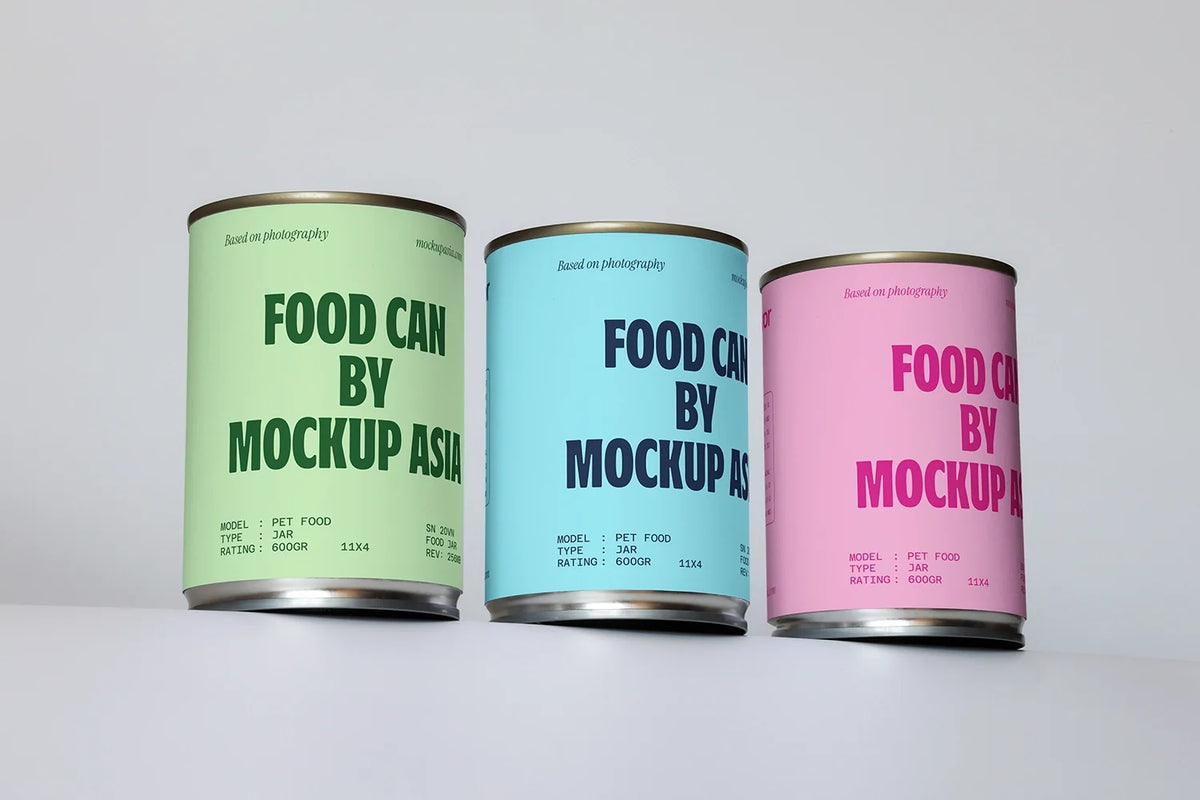Cat Food Can Mockup