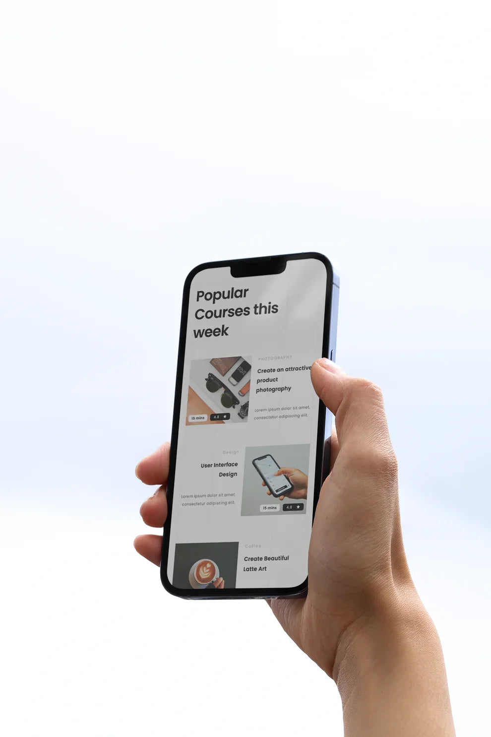 Iphone Mockup (IP02) | Realistic PSD Template