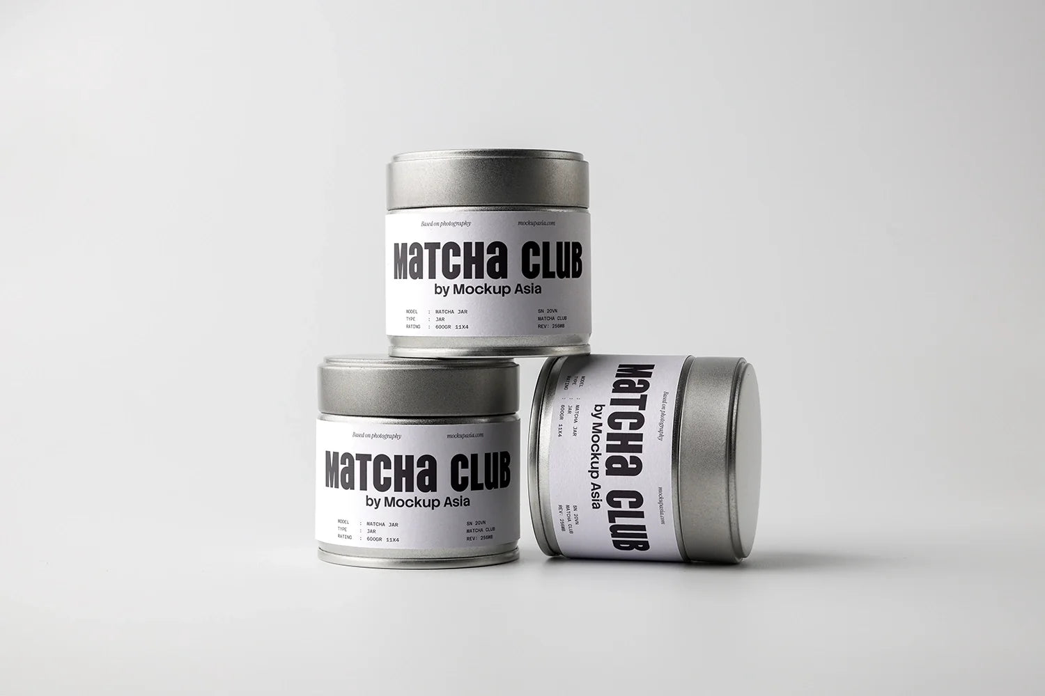 Matcha Tin Can Mockup