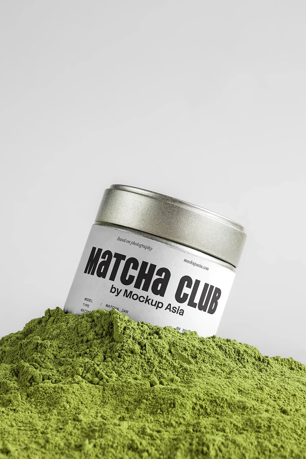 Matcha Tin Can Mockup