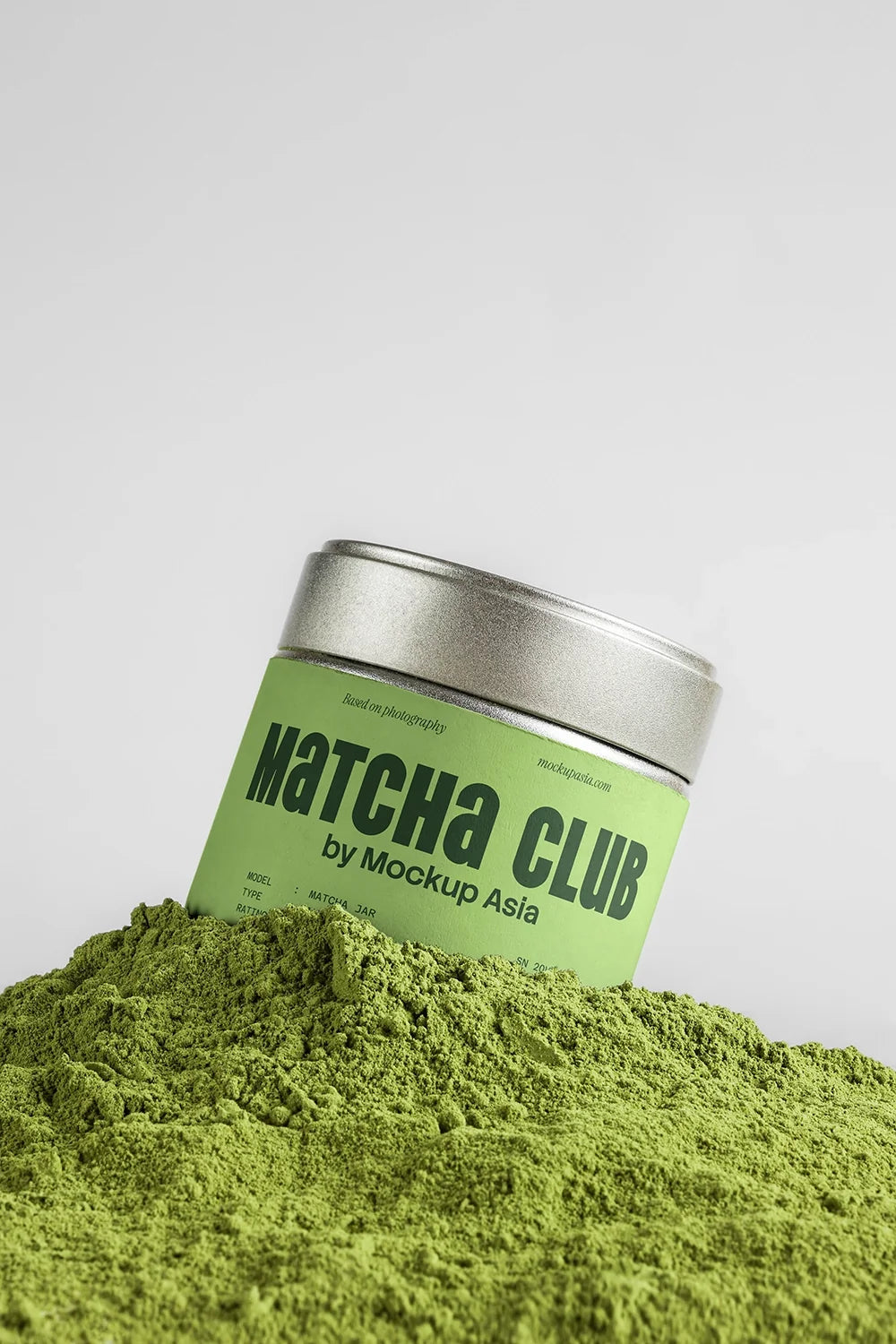Matcha Tin Can Mockup