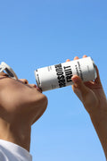 Slim Can Mockup CF18 – Drinking, Low Angle